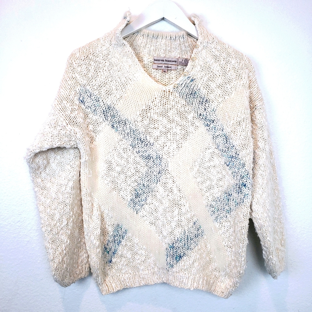 Lauren Hansen Hand Loomed Silk Angora Sweater